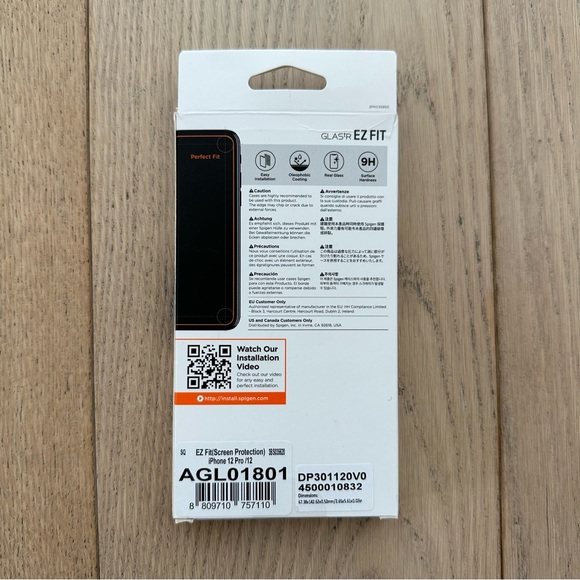 🆕 Spigen iPhone 12/12 Pro Screen Protector EZ FIT GLAS.tR SLIM - Picture 3 of 4